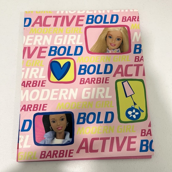 New Rare 2000s Vintage Barbie Portfolio Folders Lot of 3 School Supplies Y2K - Picture 2 of 10